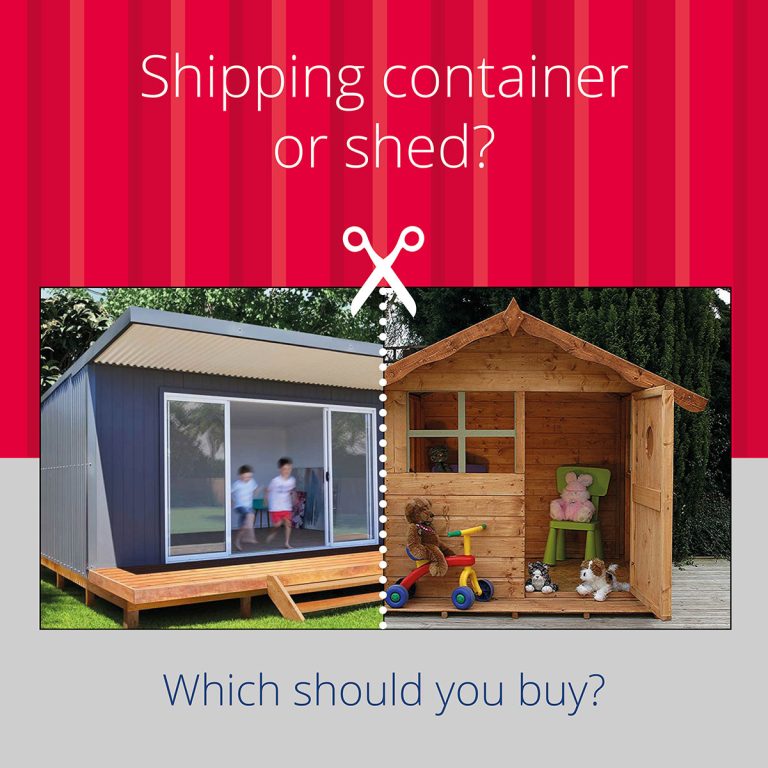 Shipping container or shed?