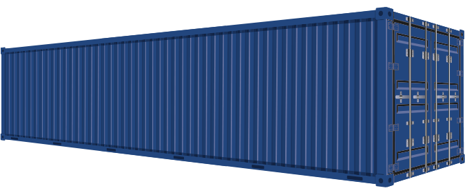 40' shipping container